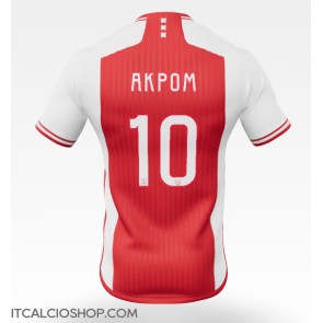 Ajax Chuba Akpom #10 Prima Maglia 2023-24 Manica Corta